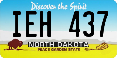 ND license plate IEH437