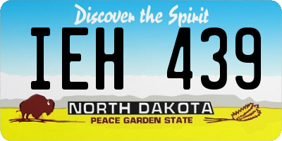 ND license plate IEH439