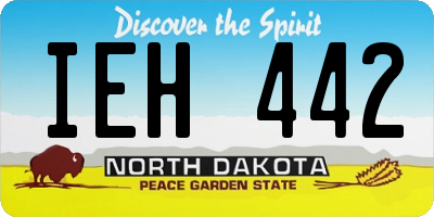 ND license plate IEH442