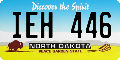 ND license plate IEH446