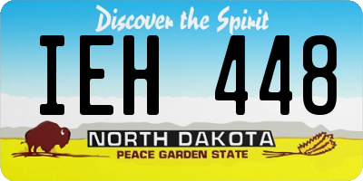 ND license plate IEH448