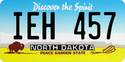 ND license plate IEH457