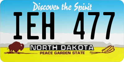 ND license plate IEH477
