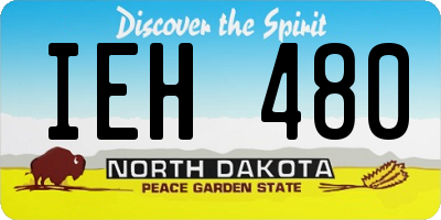 ND license plate IEH480