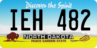 ND license plate IEH482