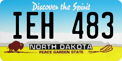 ND license plate IEH483