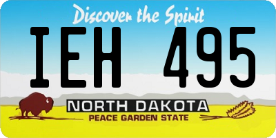 ND license plate IEH495