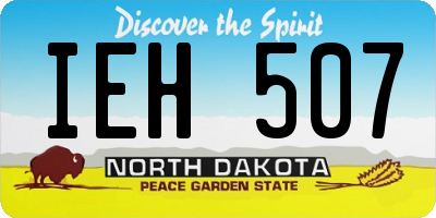 ND license plate IEH507