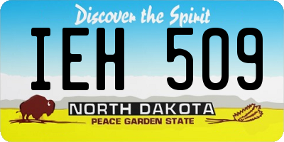 ND license plate IEH509