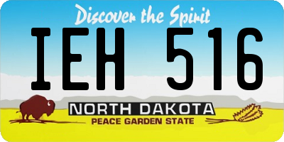 ND license plate IEH516