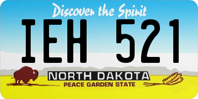 ND license plate IEH521