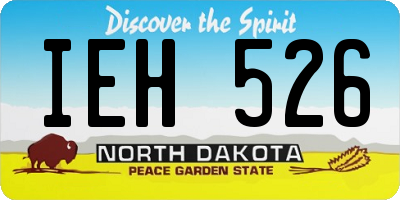 ND license plate IEH526