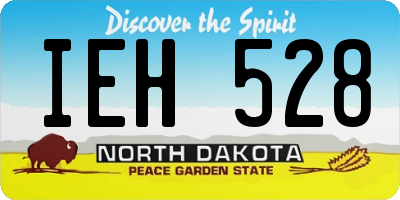 ND license plate IEH528
