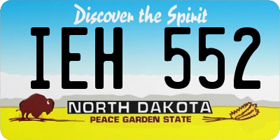 ND license plate IEH552