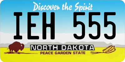 ND license plate IEH555