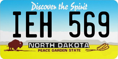 ND license plate IEH569