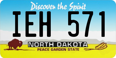 ND license plate IEH571