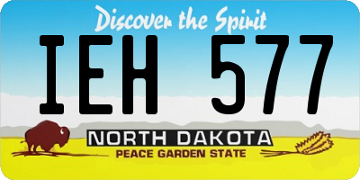 ND license plate IEH577