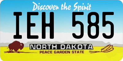 ND license plate IEH585