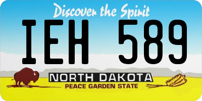 ND license plate IEH589