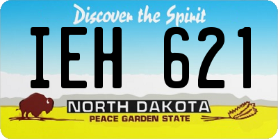 ND license plate IEH621