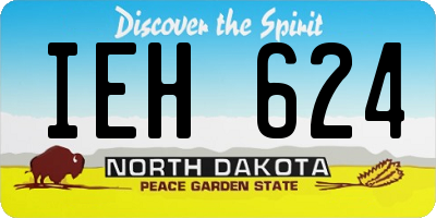 ND license plate IEH624