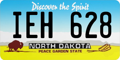 ND license plate IEH628