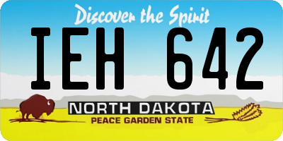 ND license plate IEH642