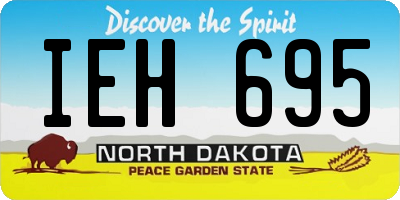 ND license plate IEH695