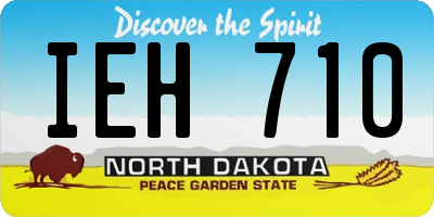 ND license plate IEH710