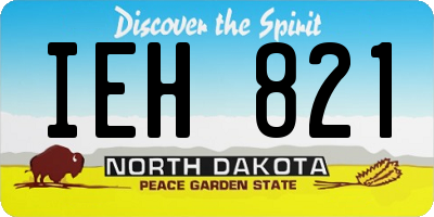 ND license plate IEH821