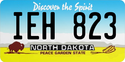 ND license plate IEH823