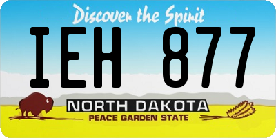 ND license plate IEH877