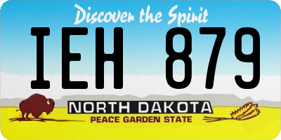 ND license plate IEH879