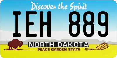 ND license plate IEH889