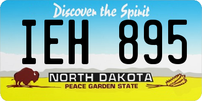 ND license plate IEH895
