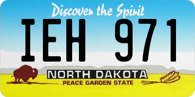 ND license plate IEH971