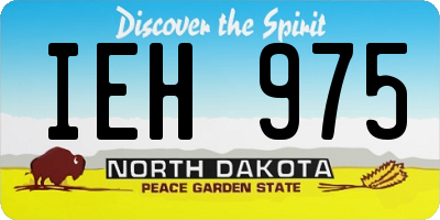 ND license plate IEH975