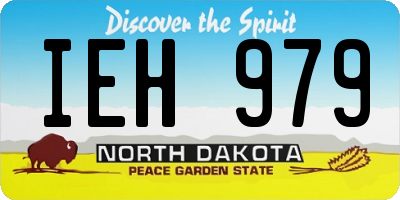 ND license plate IEH979