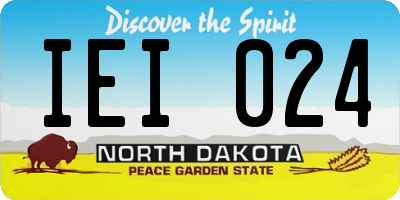ND license plate IEI024