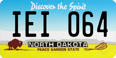 ND license plate IEI064