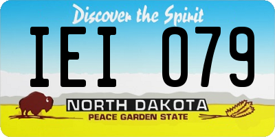 ND license plate IEI079