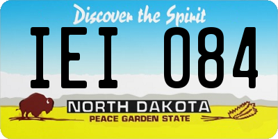 ND license plate IEI084