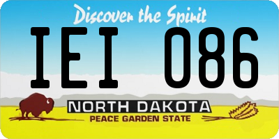 ND license plate IEI086