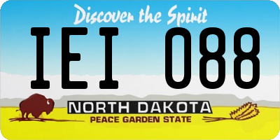 ND license plate IEI088