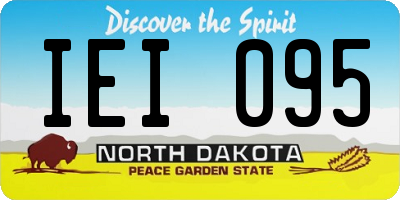 ND license plate IEI095