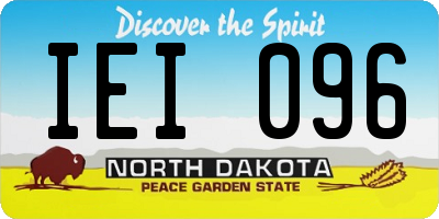 ND license plate IEI096
