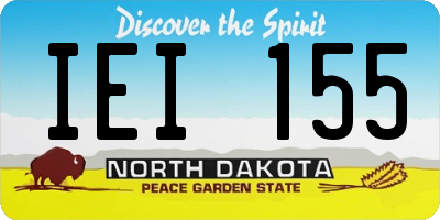 ND license plate IEI155