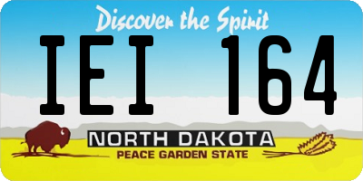 ND license plate IEI164