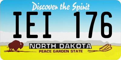 ND license plate IEI176